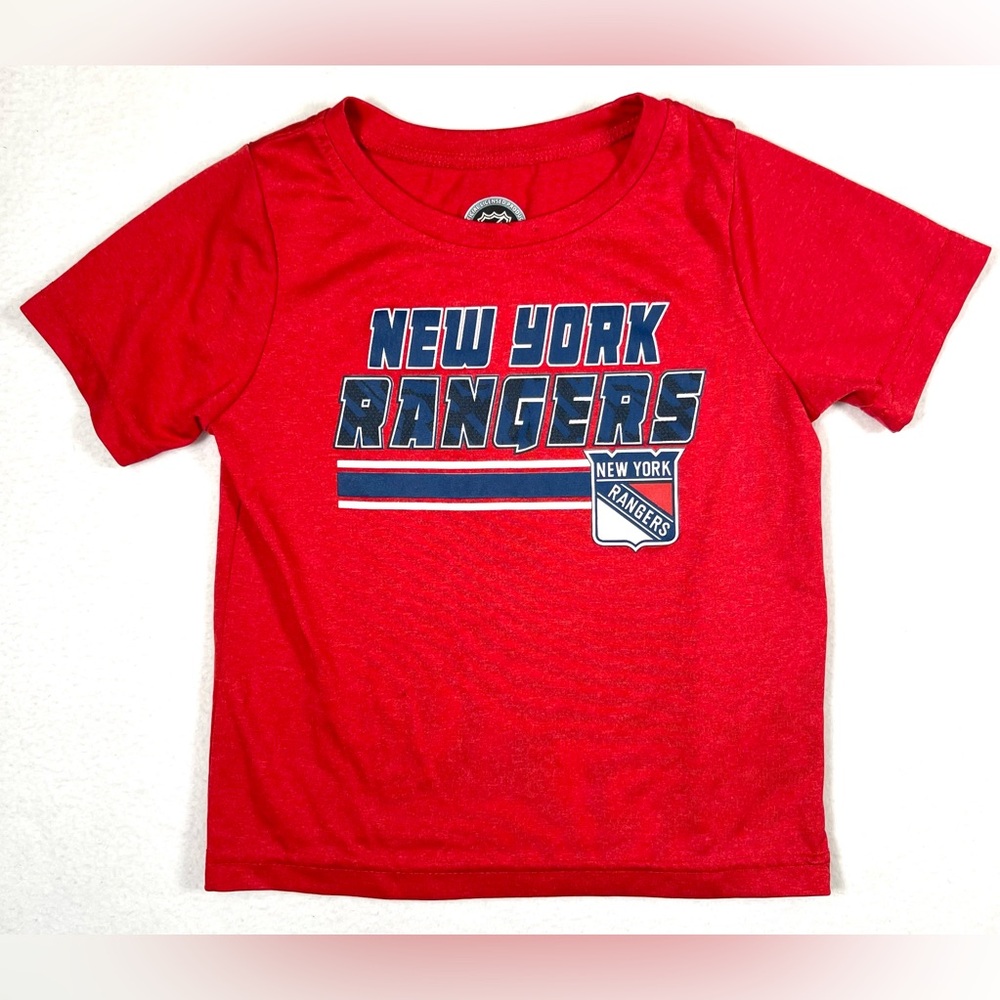 NHL NEW YORK RANGERS Toddler T Shirt 2T Official Licensed Hockey Fan Logo Sporty